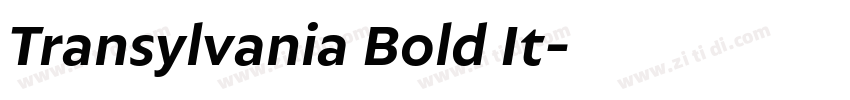 Transylvania Bold It字体转换